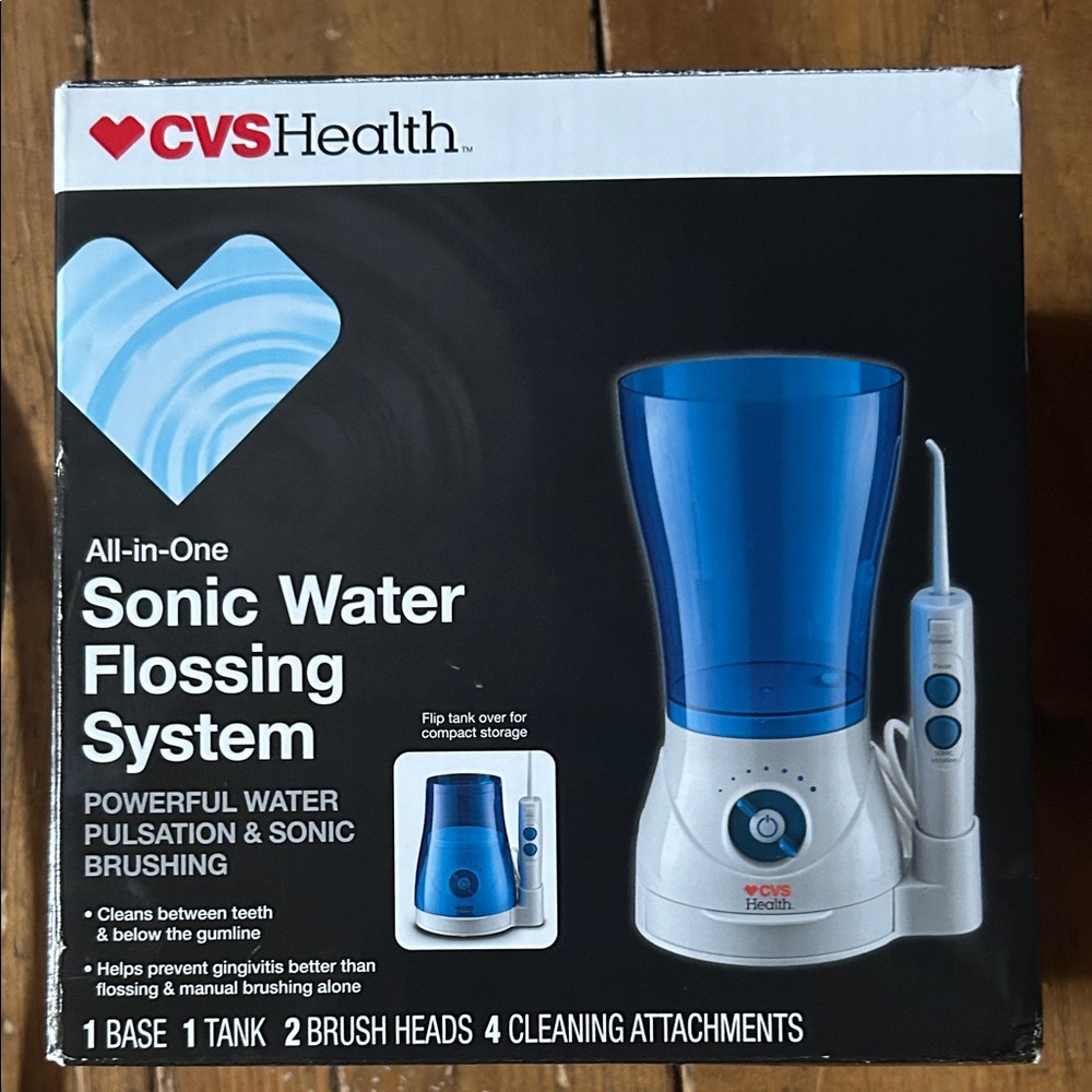 CVS Health Blue Sonic Water Flossing System